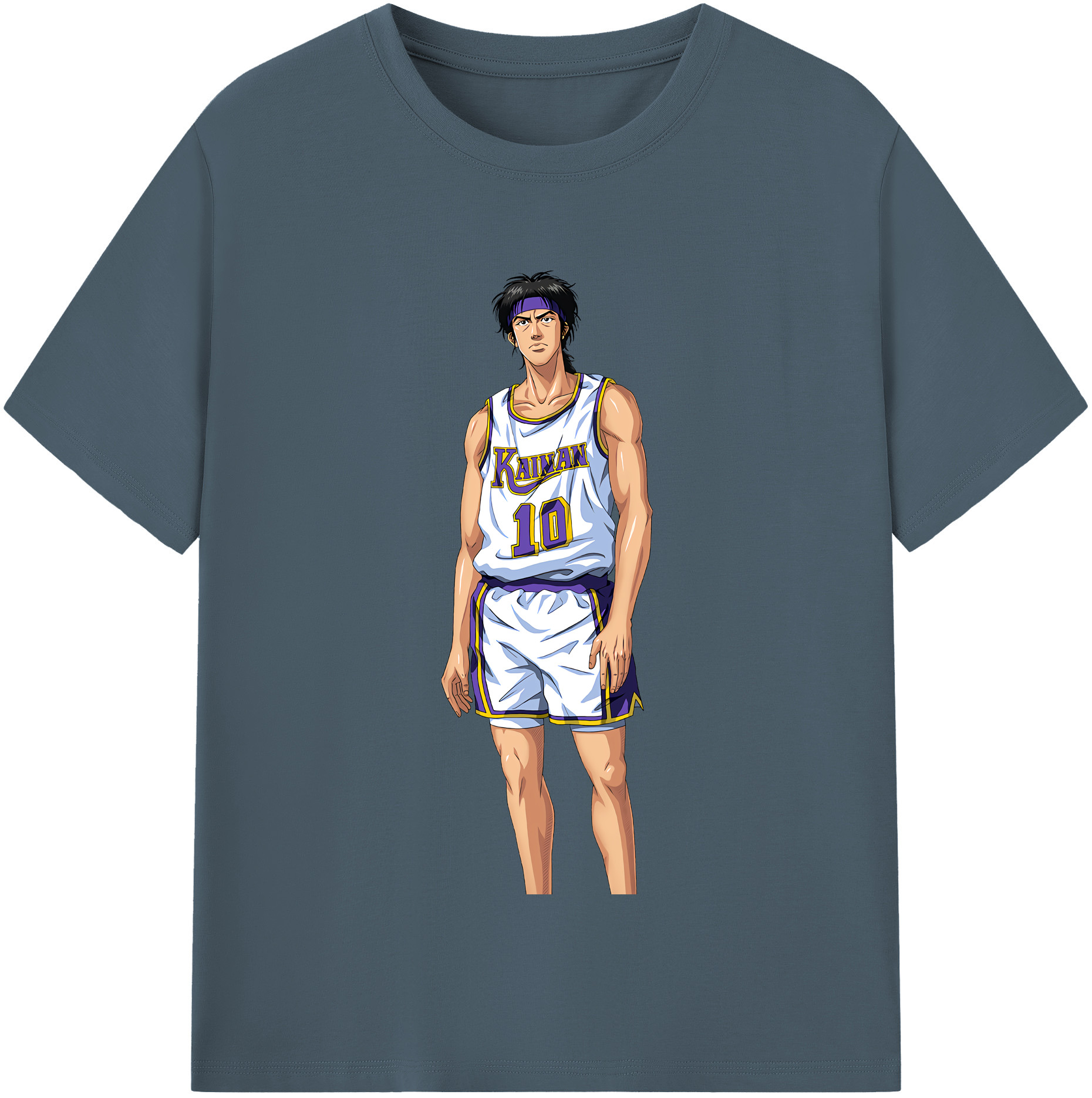 SLAM DUNK／スラムダンク 綿100％半袖Tシャツ（フロントプリント）